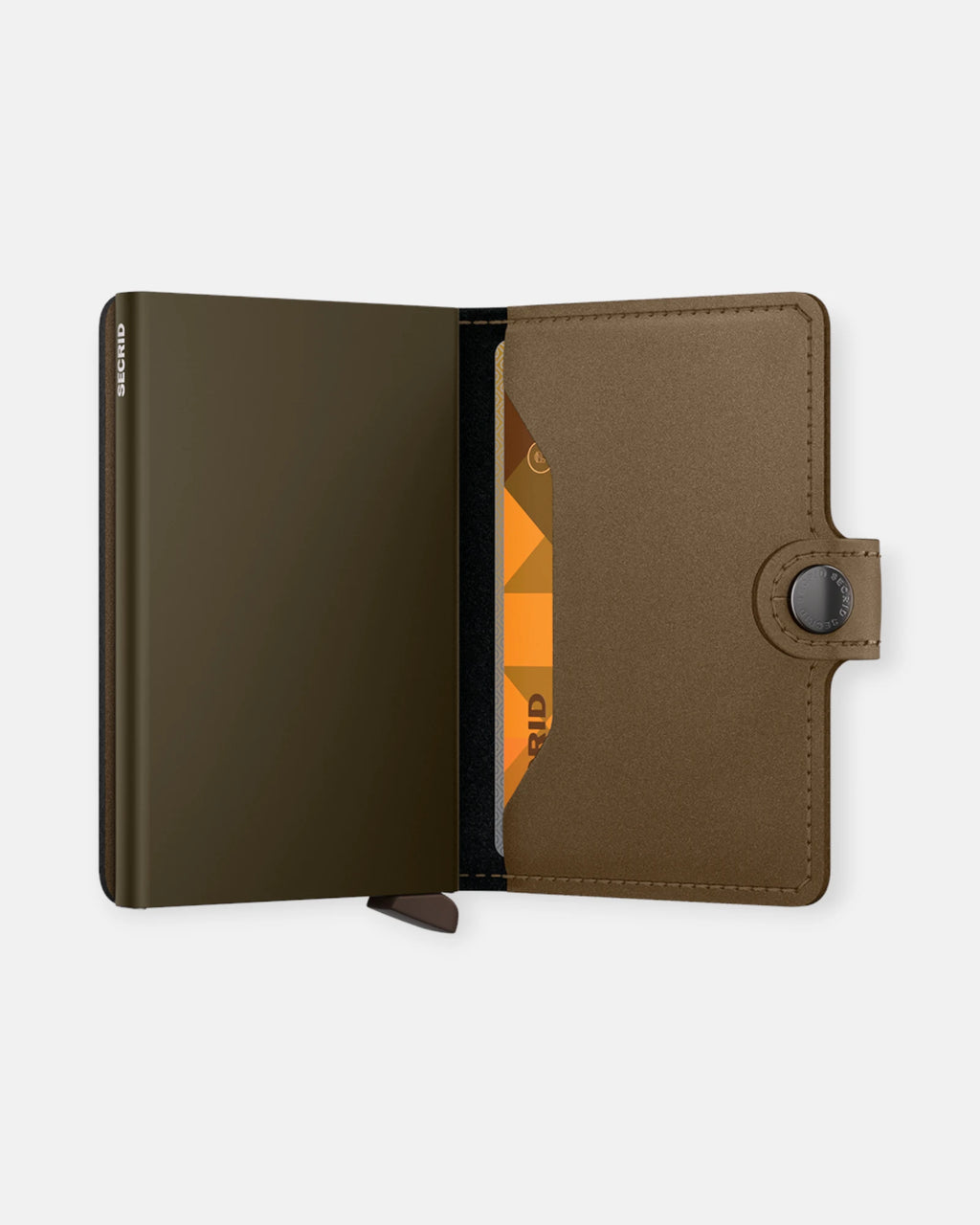 MINIWALLET SECRID MATTE SATIN BRONZE