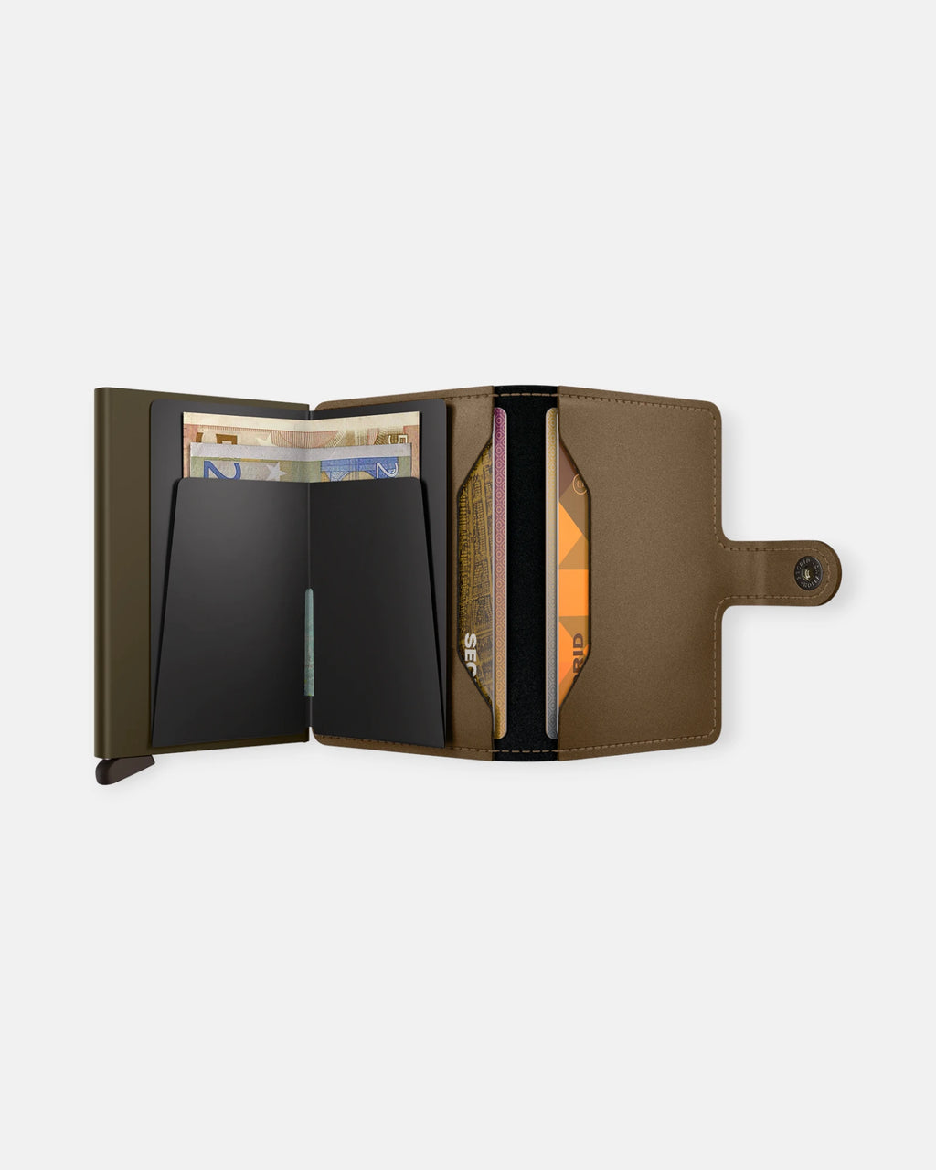 MINIWALLET SECRID MATTE SATIN BRONZE