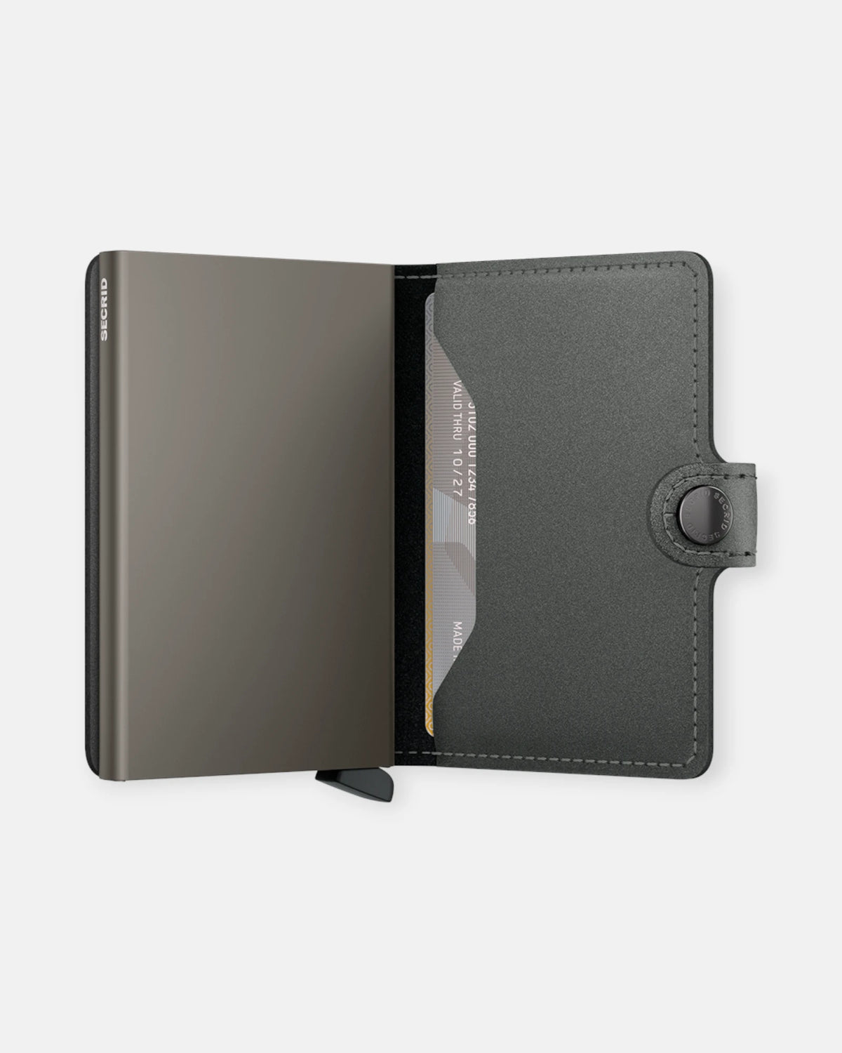 MINIWALLET SECRID MATTE SATIN STEEL