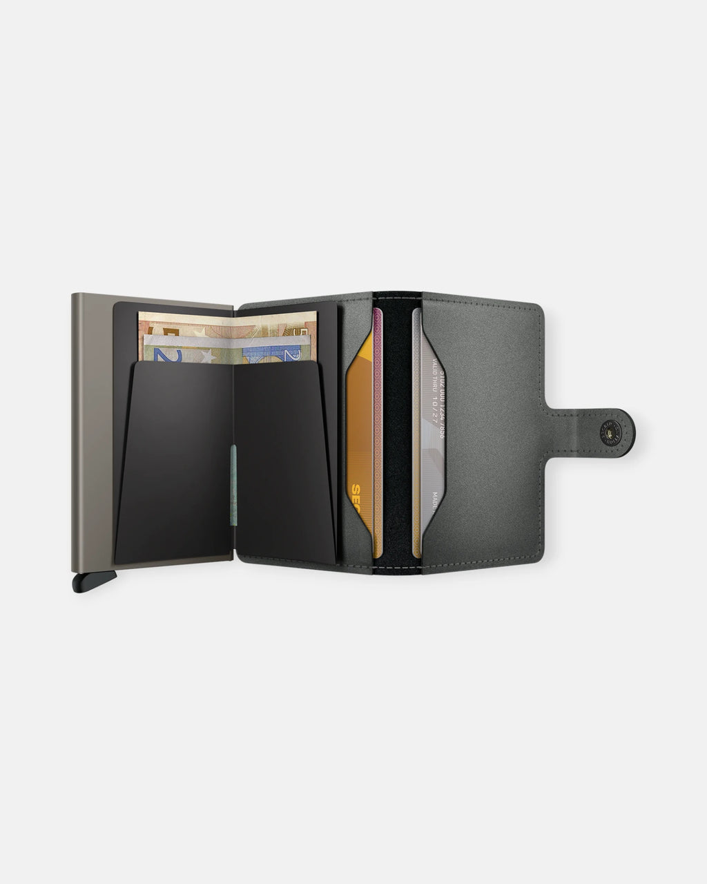 MINIWALLET SECRID MATTE SATIN STEEL