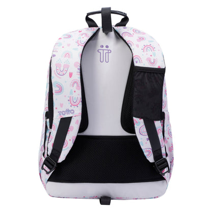 Mochila Totto Acuareles Arcoiris - 44cm Totto | El Maletí