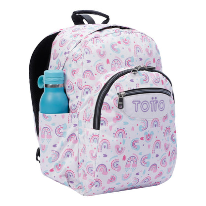 Mochila Totto Acuareles Arcoiris - 44cm Totto | El Maletí