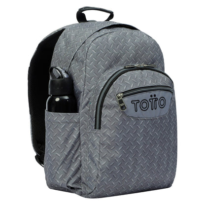 Mochila Totto Acuareles Gris Metálico - 44cm Totto | El Maletí