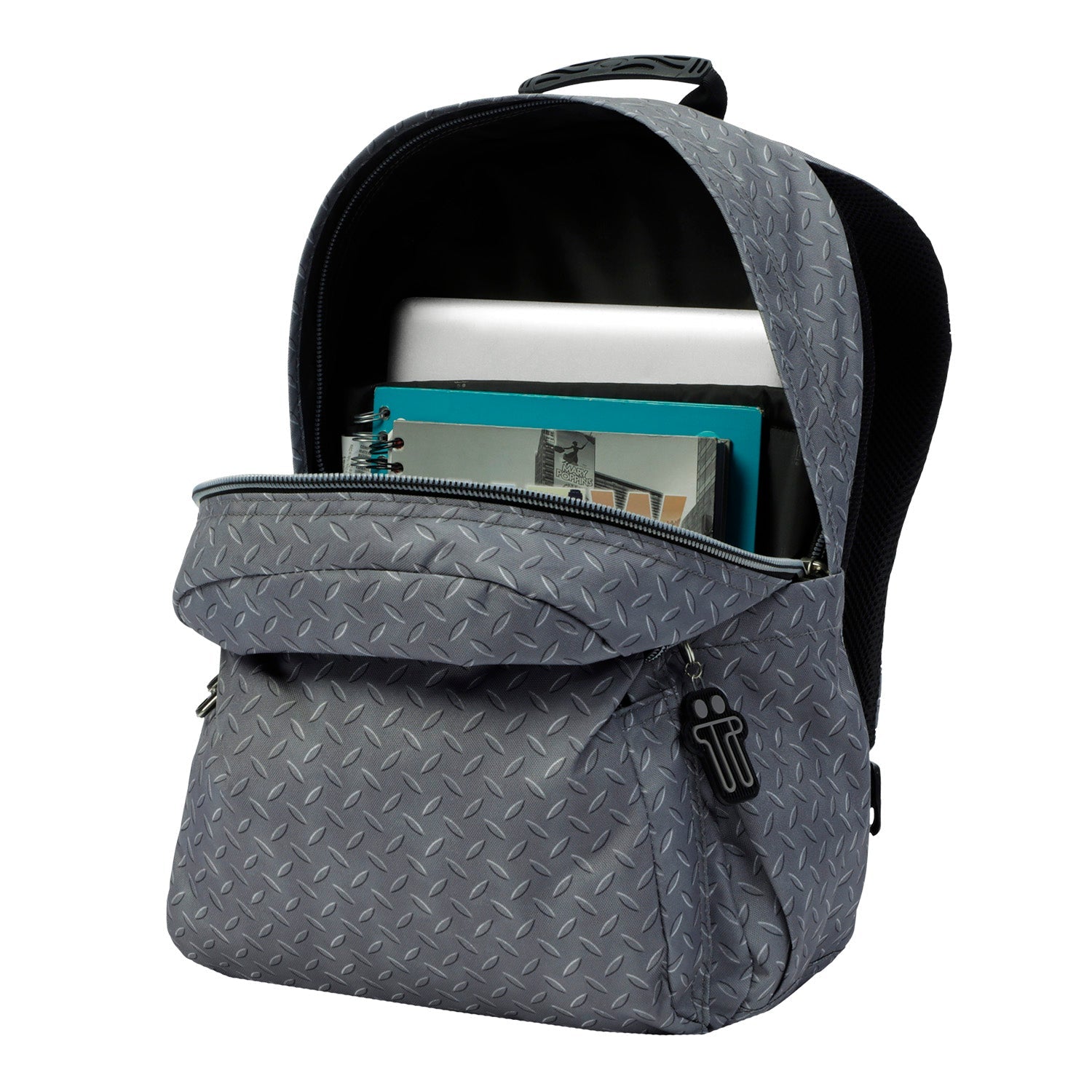 Mochila Totto Acuareles Gris Metálico - 44cm Totto | El Maletí