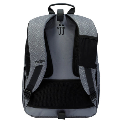 Mochila Totto Acuareles Gris Metálico - 44cm Totto | El Maletí