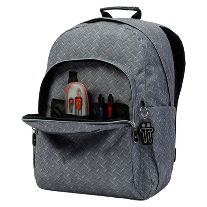 Mochila Totto Acuareles Gris Metálico - 44cm Totto | El Maletí