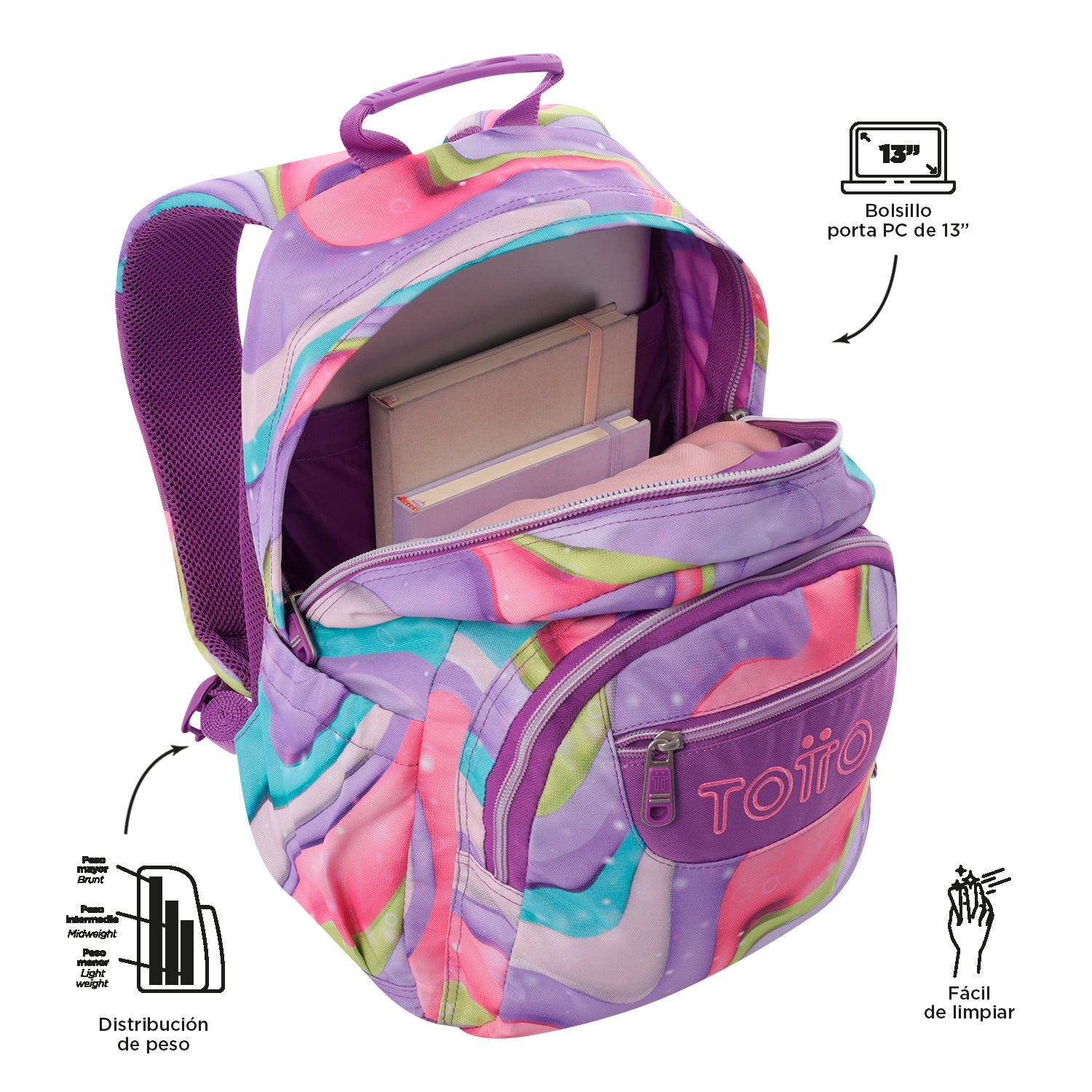 Mochila Totto Gommas Ferri - 39 cm Totto | El Maletí