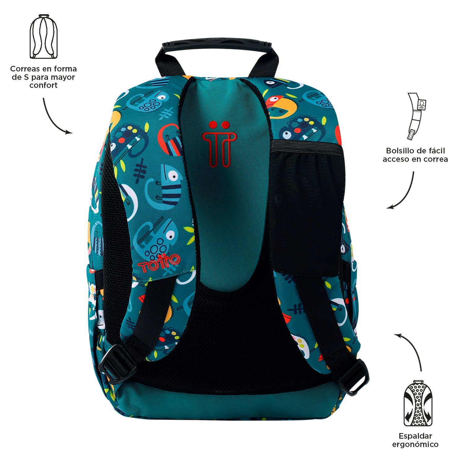 Mochila Totto Tempera Egreth - 36 cm Totto | El Maletí
