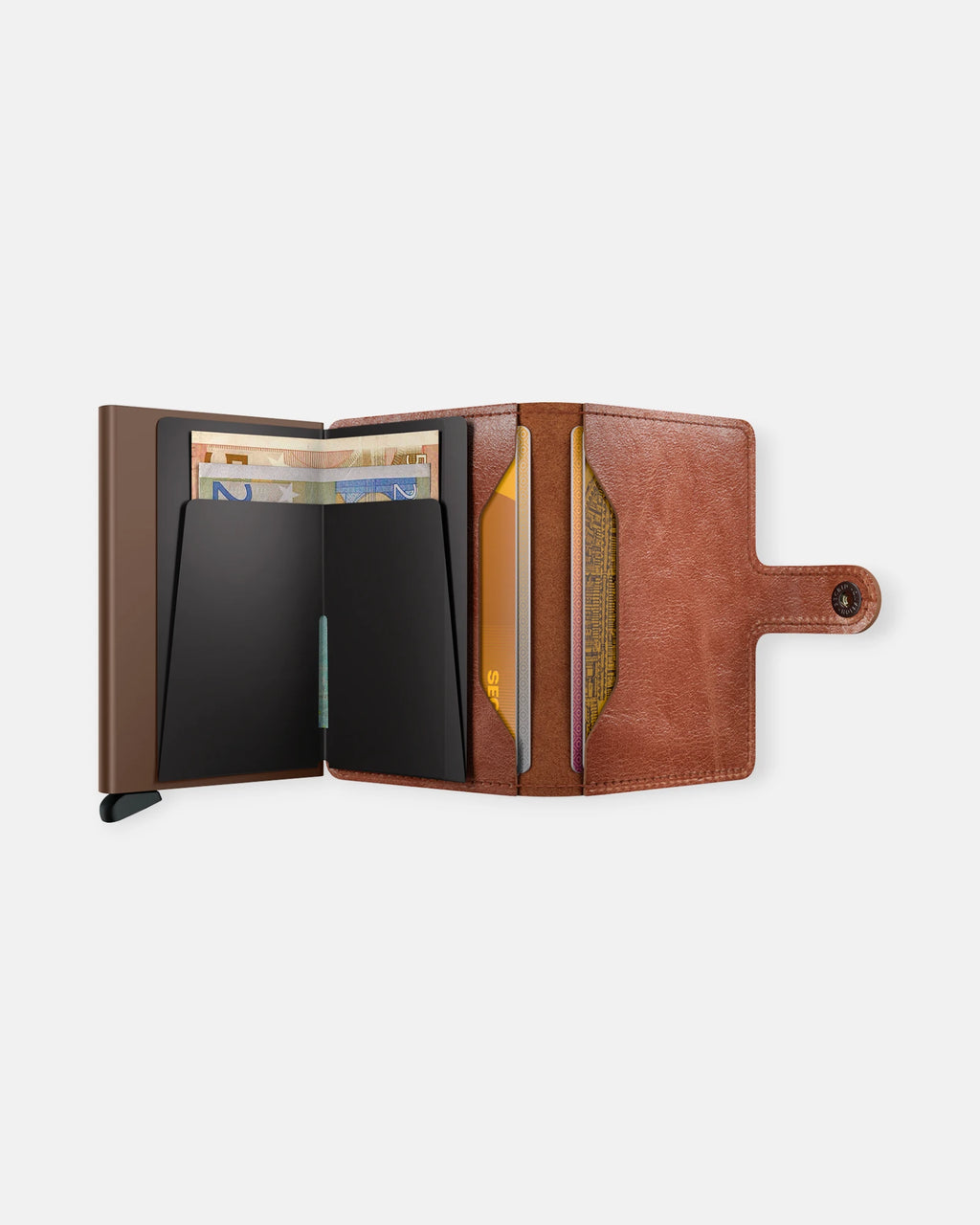 MINIWALLET SECRID VINTAGE COGNAC BROWN