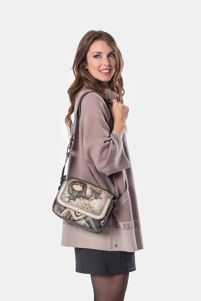 Bolso bandolera de solapa Anekke Real